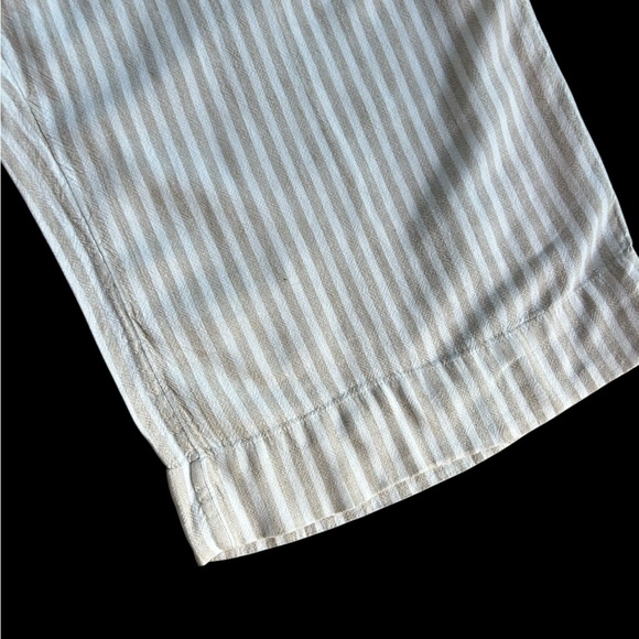 Abercrombie & Fitch Women’s Linen Wide Leg Striped Pants 3XL Coastal Grandma - Picture 3 of 7